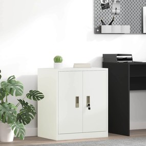 vidaXL Ντουλάπι αποθήκευσης Λευκός 60 x 40 x 70 εκ. Ατσάλι