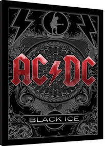 Κορνιζαρισμένη αφίσα AC/DC - Black Ice