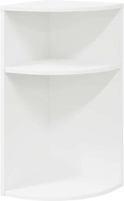 vidaXL End Table Λευκό 29,6 x 29,6 x 60 εκ Επεξεργασμένο ξύλο