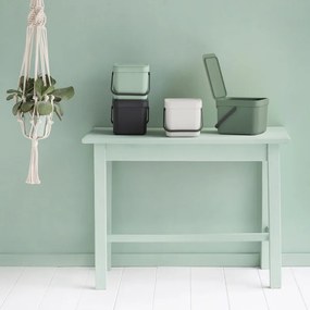 Κάδος χωριστής συλλογής απορριμμάτων Brabantia Sort&Go 1005515, 6 l, Χειρολαβή, Επιτοίχιος, Ανοιχτό πράσινο