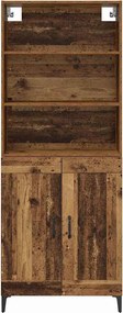 vidaXL Highboard 2 pcs Παλαιό ξύλο Επεξεργασμένο ξύλο