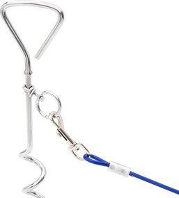 vidaXL Οδηγός Δεσίματος Σκύλου με Πάσσαλο 5 μ.