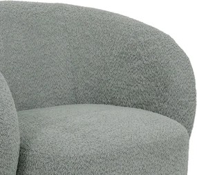 Πολυθρόνα περιστρεφόμενη Kreslo μπουκλέ ύφασμα σε φυστικί απόχρωση 78x81x77εκ 78x81x77 εκ.