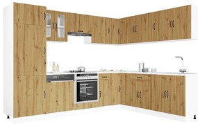 vidaXL Σετ Ντουλάπια Κουζίνας 14 τεμ. Lucca Αρτισιανή Δρυς Επεξ. Ξύλο