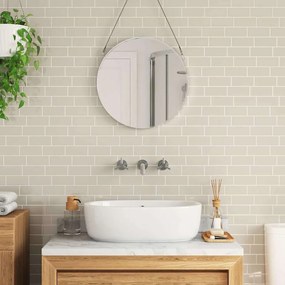 vidaXL Πλακάκι Subway 50 pcs Μπεζ 29 x 21 εκ Πολυουρεθάνη και PET