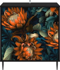 vidaXL Πλαϊνό γραφείο LOCHEM Μαύρη Δρυς 69 x 33 x 76 εκ.