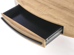 CAROLINA c.table, golden oak / black DIOMMI V-CH-CAROLINA-LAW