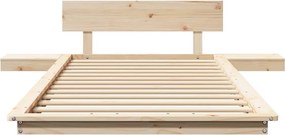 vidaXL Σκελετός Κρεβατιού Καφέ 80 x 200 cm ξύλο