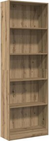 vidaXL Βιβλιοθήκη από Τεχνητό Δρυ 60 x 24 x 176 εκ. από Τεχνητό Ξύλο