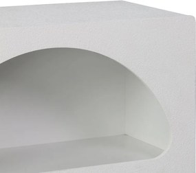 Βιβλιοθήκη-ραφιέρα Emersi pakoworld mdf σε λευκή απόχρωση 70x35x100εκ
