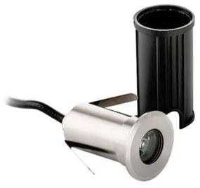 Σποτ επιδαπέδιο χωνευτό LED Lotus inox Viokef 4186700 Ασημί