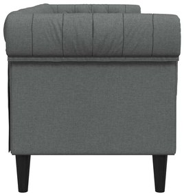 vidaXL Καναπές Chesterfield Σκούρο γκρι 201.5 x 74.5 x 74.5 εκατοστά