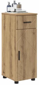 vidaXL Ντουλάπι Μπάνιου με συρτάρι artisan δρυς 30 x 35 x 80 εκ