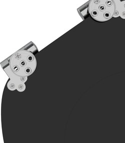 vidaXL Λεκάνη 2 pcs Μαύρο 44 x 38 εκ. Πίνακας MDF