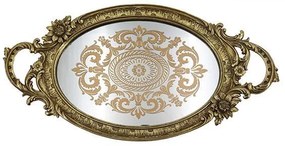 ΔΙΣΚΟΣ ΠΟΛΥΡΕΣΙΝ ΜΕ ΚΑΘΡΕΦΤΗ ΧΡΥΣΟΣ 46x4.6x24.4cm|752-16074