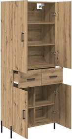 vidaXL Highboard Artisan Oak 69,5 x 34 x 180 εκ. Επεξεργασμένο ξύλο