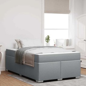 vidaXL Σκελετός Κρεβατιού Άλλο Ανοιχτό γκρι 120 x 190 cm ύφασμα