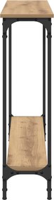vidaXL Τραπέζι κονσόλας με ράφι Artisan Oak 100 x 22,5 x 75 εκ