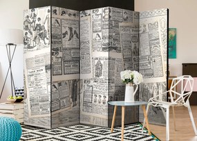 Διαχωριστικό με 5 τμήματα - Vintage Newspapers II [Room Dividers] 225x172