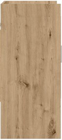 vidaXL Ράφι Τοίχου Επιτοίχιο Artisan Δρυς 80 x 36 x 80 εκ