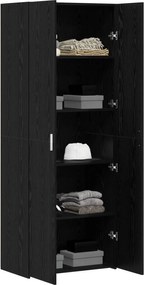 vidaXL Highboard Μαύρη Οξυά 70 x 42,5 x 185 εκ
