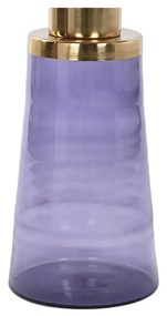 Βοηθητικό Τραπέζι DKD Home Decor 37 x 37 x 50 cm Κρυστάλλινο Μπλε Χρυσό Σίδερο