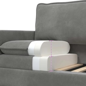 vidaXL Σετ Καναπέ 2 pcs Σκούρο Γκρι Βελούδο