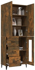 vidaXL Ντουλάπι Καπνιστή Δρυς 69,5x34x180 εκ. από Επεξεργασμένο Ξύλο