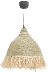 Φωτιστικό οροφής Boher Inart seagrass σε φυσική απόχρωση Φ60x99εκ 60x60x99 εκ.