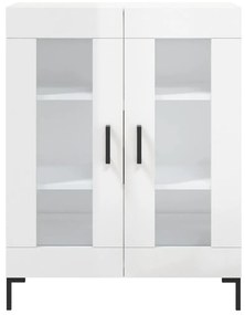 vidaXL Ντουλάπι Γυαλιστερό Λευκό 69,5x34x90 εκ. Επεξεργασμένο Ξύλο