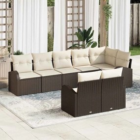 vidaXL Σετ Καναπέ Κήπου 8 pcs 289 x 124 x 85 εκ. Πολυ ράταν