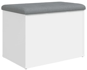 vidaXL Πάγκος Αποθήκευσης Λευκός 62x42x45 εκ. από Τεχνητό Ξύλο