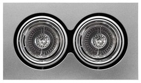 Adeleq Φωτιστικό Ψευδοροφής Ar111 2x50W Με Λάμπα Γκρι 3-122006
