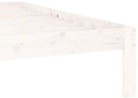 vidaXL Πλαίσιο Κρεβατιού Λευκό 160 x 200 εκ. από Μασίφ Ξύλο Πεύκου