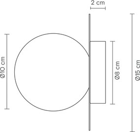 Απλίκα Τοίχου Royal Wall Disc G9 Μπρονζέ με Αλάβαστρο
