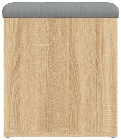 vidaXL Πάγκος Αποθήκευσης Sonoma Δρυς 42x42x45 εκ. από Τεχνητό Ξύλο