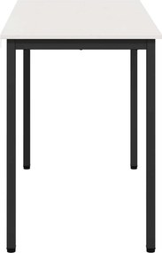 vidaXL Τραπεζαρία Λευκό 110 x 55 x 75 cm Στερεά ξυλεία πεύκου