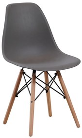 Καρέκλα ArteLibre COLT Γκρι PP/Ξύλο 46x52x82cm-14600014