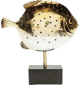Διακοσμητικό Ψάρι Χρυσό Μικρό Μεταλλικό 29,5x7,5x32 εκ - Μαύρο