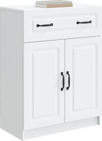 vidaXL Πλαϊνό γραφείο Λευκό 66 x 34,5 x 87 εκ. Επεξεργασμένο Ξύλο