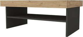 Stewehome Ορθογώνιο Τραπεζάκι Σαλονιού Ανθρακί 93.6x63.6x18 cm