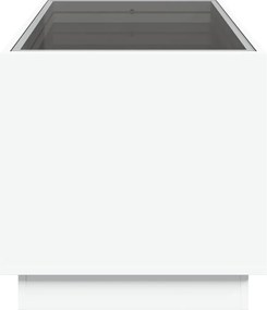 vidaXL Τραπεζάκι Σαλονιού Infinity LED Λευκό 70x50x50 εκ.