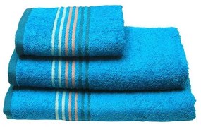 Πετσέτα πενιέ Stripes Turquoise Προσώπου (50x100)