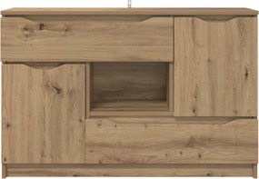 vidaXL Πλαϊνό γραφείο Artisan Oak 100 x 30 x 65,6 Επεξεργασμένο Ξύλο