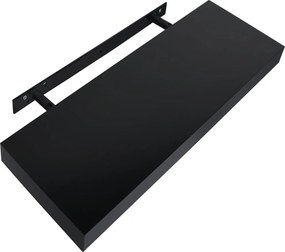 vidaXL Ράφια Τοίχου 2 τεμ. Μαύρα 40 x 20 x 3,8 εκ.