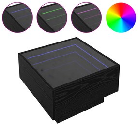 vidaXL Τραπεζάκι σαλονιού Μαύρη δρυς 50 x 50 x 30 εκ
