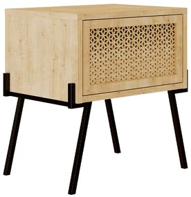 Κομοδίνο Naive Megapap χρώμα sapphire oak 48x34x51εκ.