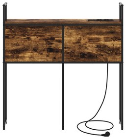 vidaXL Κεφαλάρι Αποθήκης Καπνιστή δρυς 75 cm Επεξεργασμένο ξύλο
