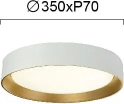 Φωτιστικό Πλαφονιέρα LED Viokef Spirited White 4271100