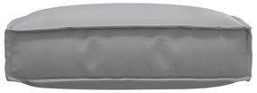 vidaXL Μαξιλάρι Παλέτας για Καθίσματα Γκρι 60x60x12 cm Ύφασμα Oxford
